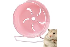 DOEFO Silent Hamster Wheel 6 Inch - Quiet Hamster Wheel Dwarf Hamster Toys | Hamster Exercise Wheels Small Animal Toys, Exercise Wheel for Hamsters, Gerbils, Mice, Hedgehog