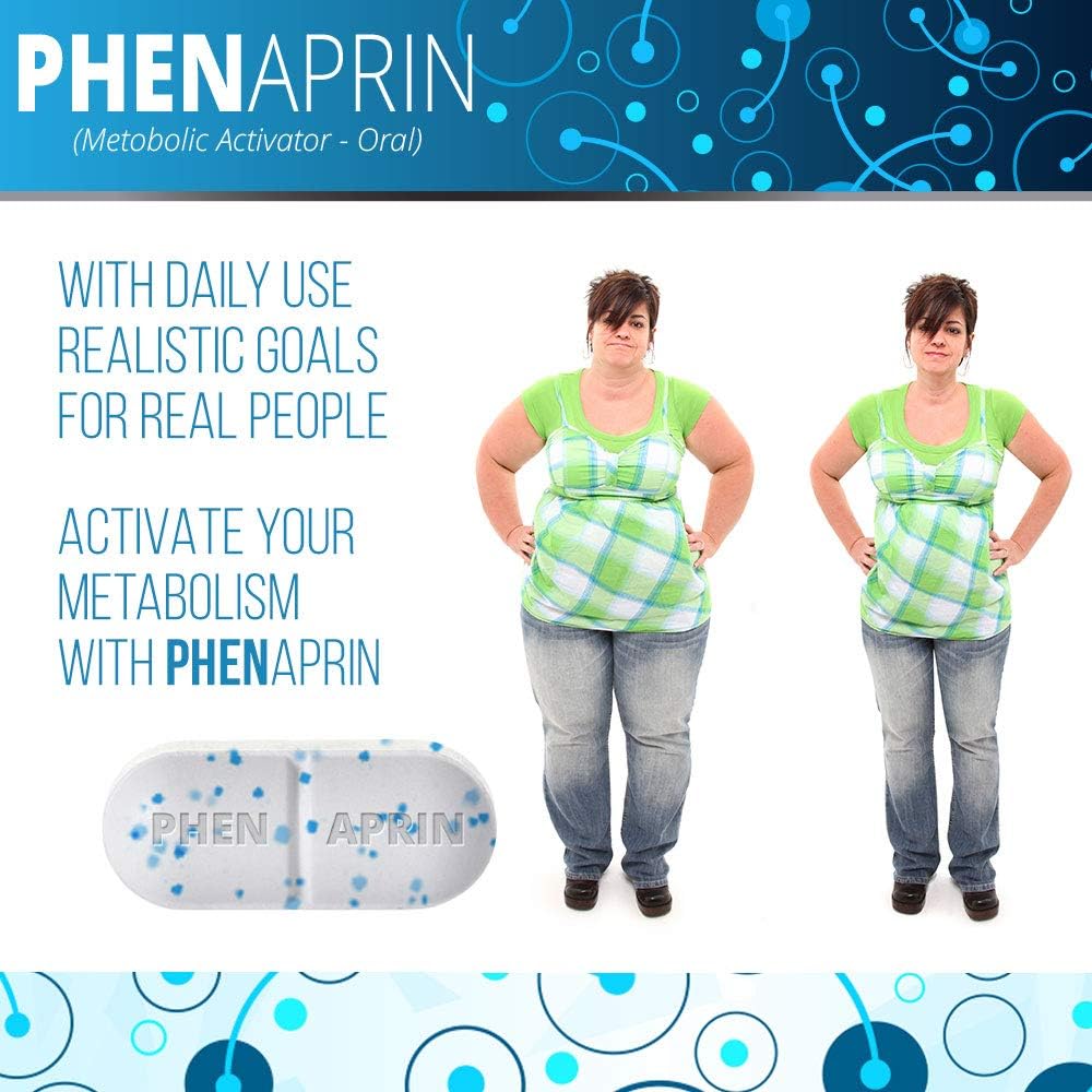 PhenAprin Diet Pills – Best Appetite Suppressant: Weight Loss and Energy Boost for Metabolism – Optimal Fat Burner Supplement; Helps Curb and Control Appetite, Promotes Mood & Brain Function: Health & Personal Care