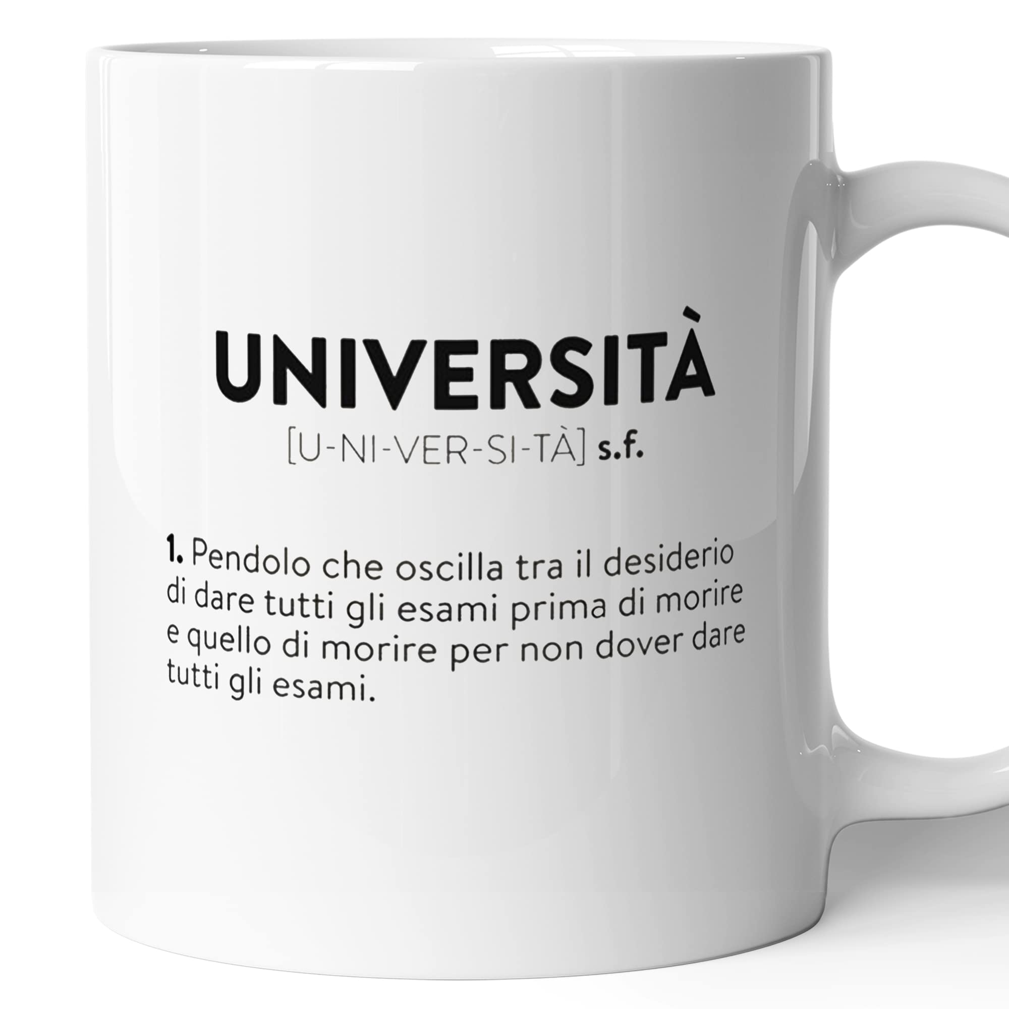 University Description Mug Funny Gift Mug for Friend, University, Fuorisede, Girlfriend - Humor - Funny
