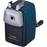 Carl Office Equipment, Angel 5 Gran, Konic, Blue, Tabletop Manual Pencil Sharpener, Adjustable Tip, Made in Japan A5GRC-B