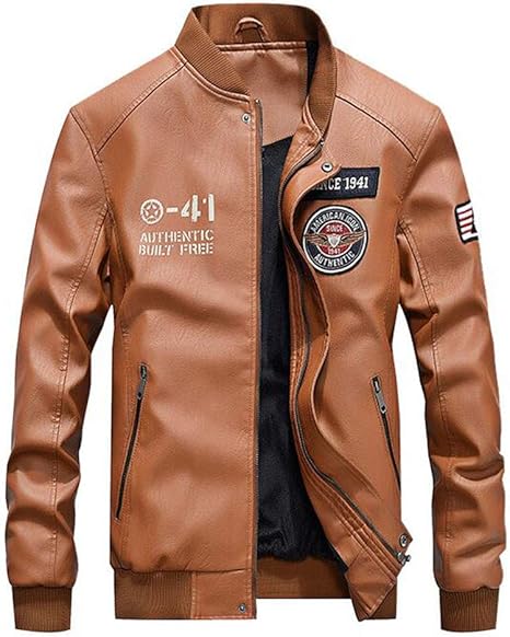 Amazon Lkomarket 革 ジャン メンズ ライダースジャケット バイク ジャケット ブルゾン Ma 1 メンズ 皮ジャン Ma 1 トップス 大きいサイズ レザージャンパー 合皮 裏起毛 防寒 冬 Jacket ダウンコート モッズコート本皮 スポーツ コート ジャケット 通販