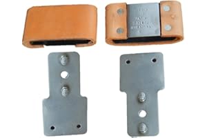 SIODITIN 2-1/2 Leather Wrapped Genuine Blevins Buckles Set Vertical Post Western Saddle
