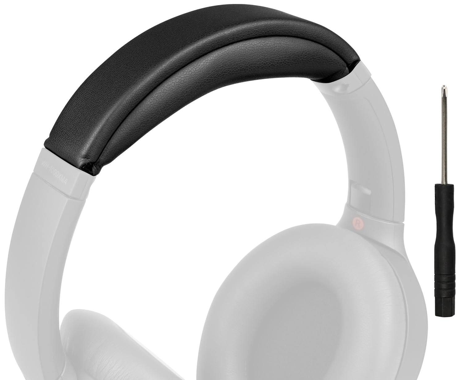 SOULWIT Replacement Headband Pad Kit for Sony WH-1000XM4 (WH1000XM4) Headphones, Easy DIY Installation (Black)