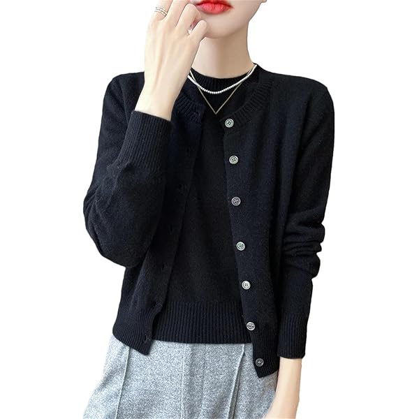 トップス OVY Lamb Wool Crew Neck Cardigan M Super Comeback Lamb Wool Crew Neck Cardigan (beige) | OVY