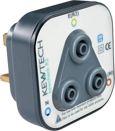 Kewtech KEWCHECK R2 Socket Testing Adaptor for 4mm Test Leads