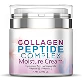 AFCRYIYE Collagen Peptide Complex Face Cream with Hyaluronic Acid & Vitamin E | Daily Moisturizer to Hydrate, Nourish, and Smooth Skin, Help Reduce The Look of Fine Lines, 1.7 Oz