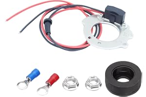 RigidWire 1244A Electronic Ignition Module Kit Waterproof Compatible with Ford Tractors 2N 9N 8N 500-800 Series V4 4 Cylinder 12V Replace OE 311185 8N12127B FDN12127A FAC12127D