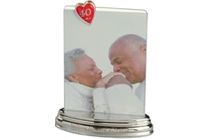 Ivy Lane Design Hallmark 40th Anniversary Frame, Silver-tone Base