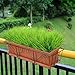 ZMOCEN 4 Pcs Artificial Outdoor Plants Faux Plastic Wheat Grass Fake Leaves Shrubs Greenery Bushes Indoor Outside Home Garden Office Wedding Party Decor UV Resistant