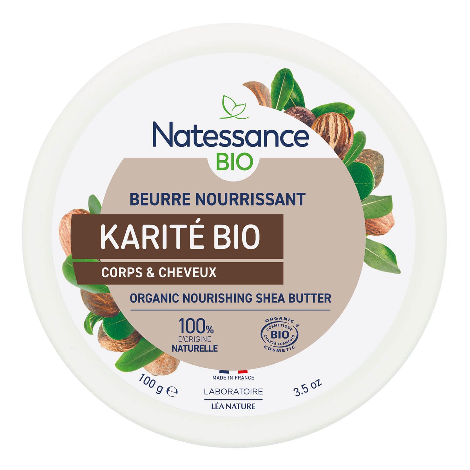 Natessance Organic Face, Hair and Body Shea Butter for Women – Protect, Repair and Comfort Dry and Damaged Skin – 100% Natural Skin Care and Hair Care, 100 g