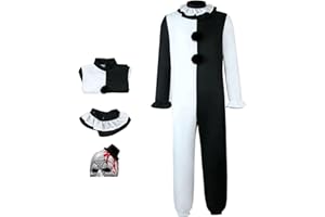 BIUTEY Adult TerrifiersCostume Jumpsuit Outfit Scary Art the Killer Cosplay Black and White Bodysuit Halloween