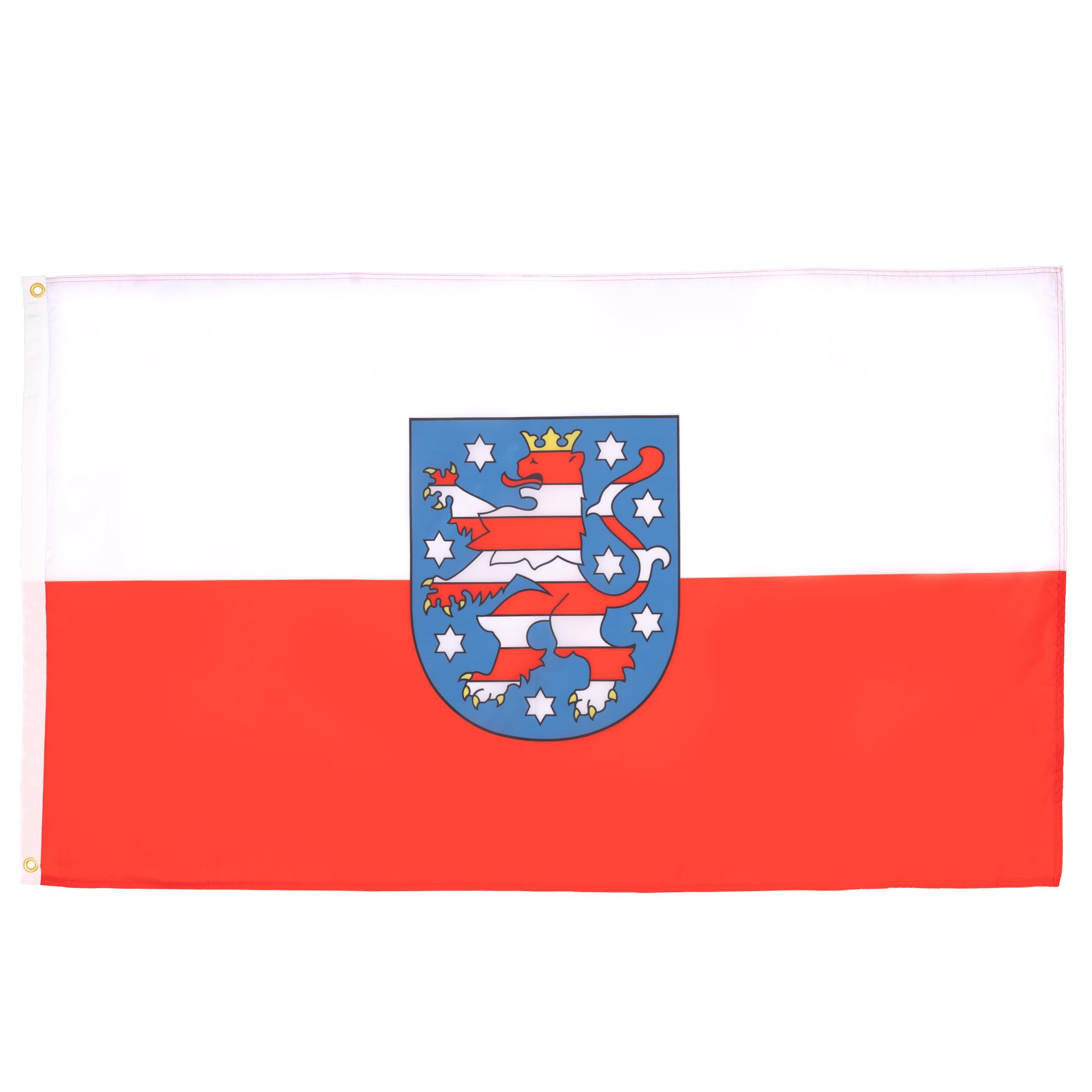 AZ FLAG - Hesse Flag - 3x5 Ft - 100D Polyester Germany - German Region Of Hesse Banner with Two Metal Grommets - Fade Resistant - Vivid Colors - 3' x 5' Feet - 150x90 Cm — image 1