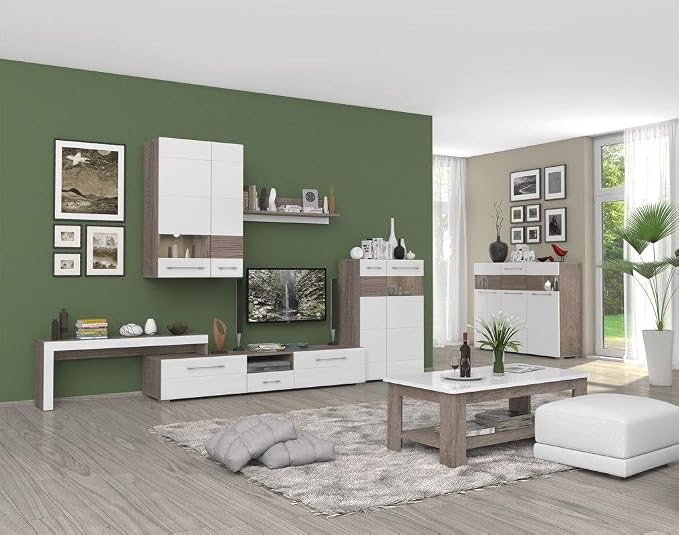 TVKommode Farbe Dunkelbraun 35x198x49 cm Amazon.de