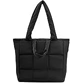 REDSINDA Quilted Tote Bag for Women, Lightweight Carryall Puffer Shoulder Bag Handbag for Travel, Work