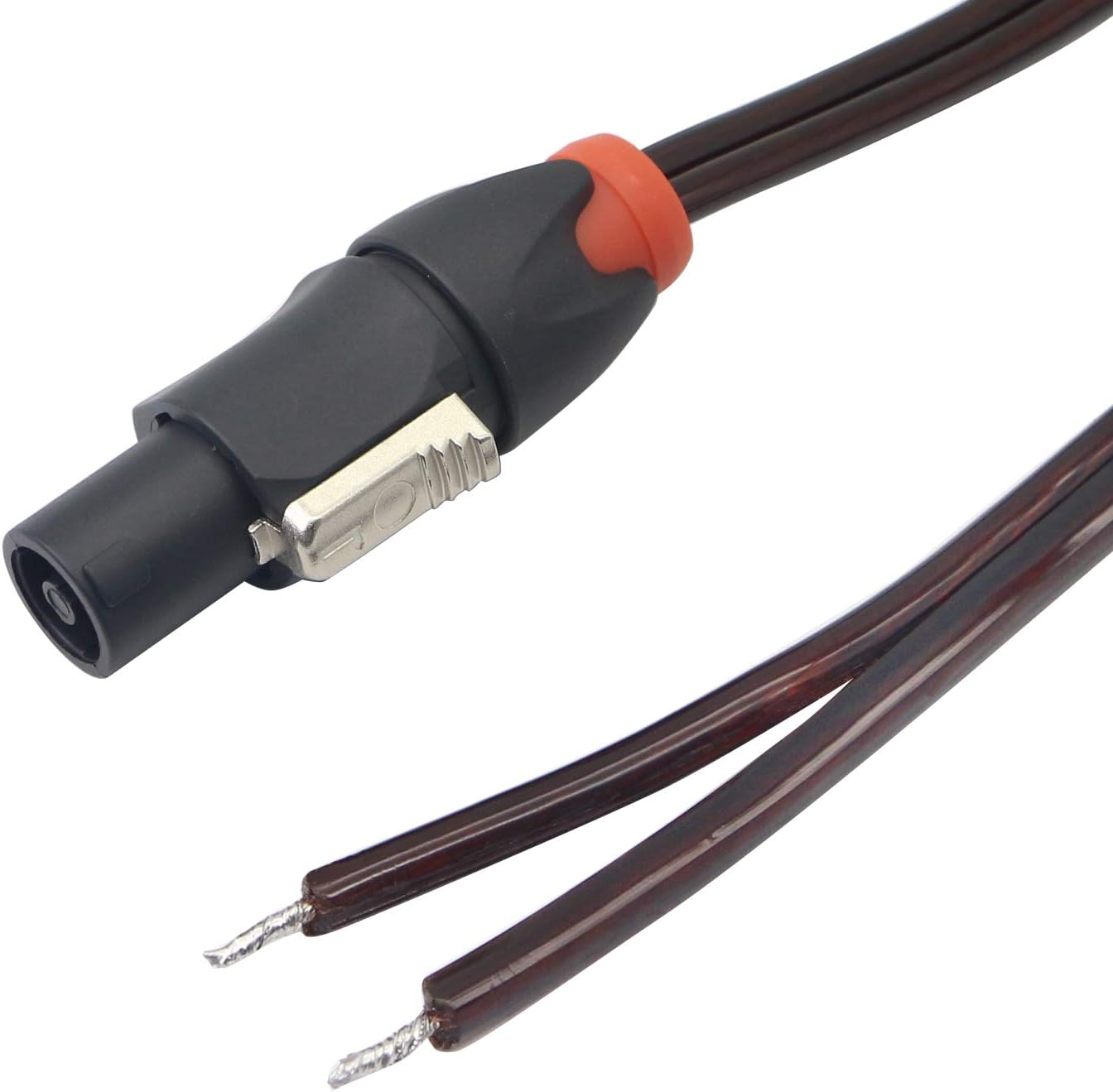 XMSJSIY Speakon Speaker Cable Bare Wire, Speakon to Speaker Wire Audio Cord Amplifier Connection Cord for DJ/PA with Twist Lock-2M - Image 5