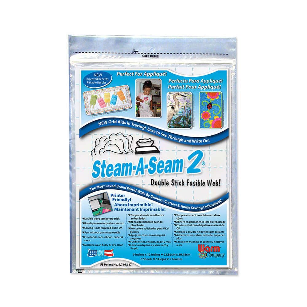 Warm Company Steam-A-Seam 2 Double Stick Fusible Web, Multi-Colour, 36.83 x 24.79 x 0.12 cm