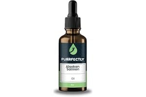 SIERRA LIFE SCIENCES PURRFECTLY Omega-3 Fish Oil for Cats | Premium Senior Blend | Promotes Heart, Immune, Coat & Joint Health | Advanced Alaskan Salmon Oil for Aging Cats | Omega 3, 6 & 9 EPA & DHA (4 Fl Oz (Pack of 1)