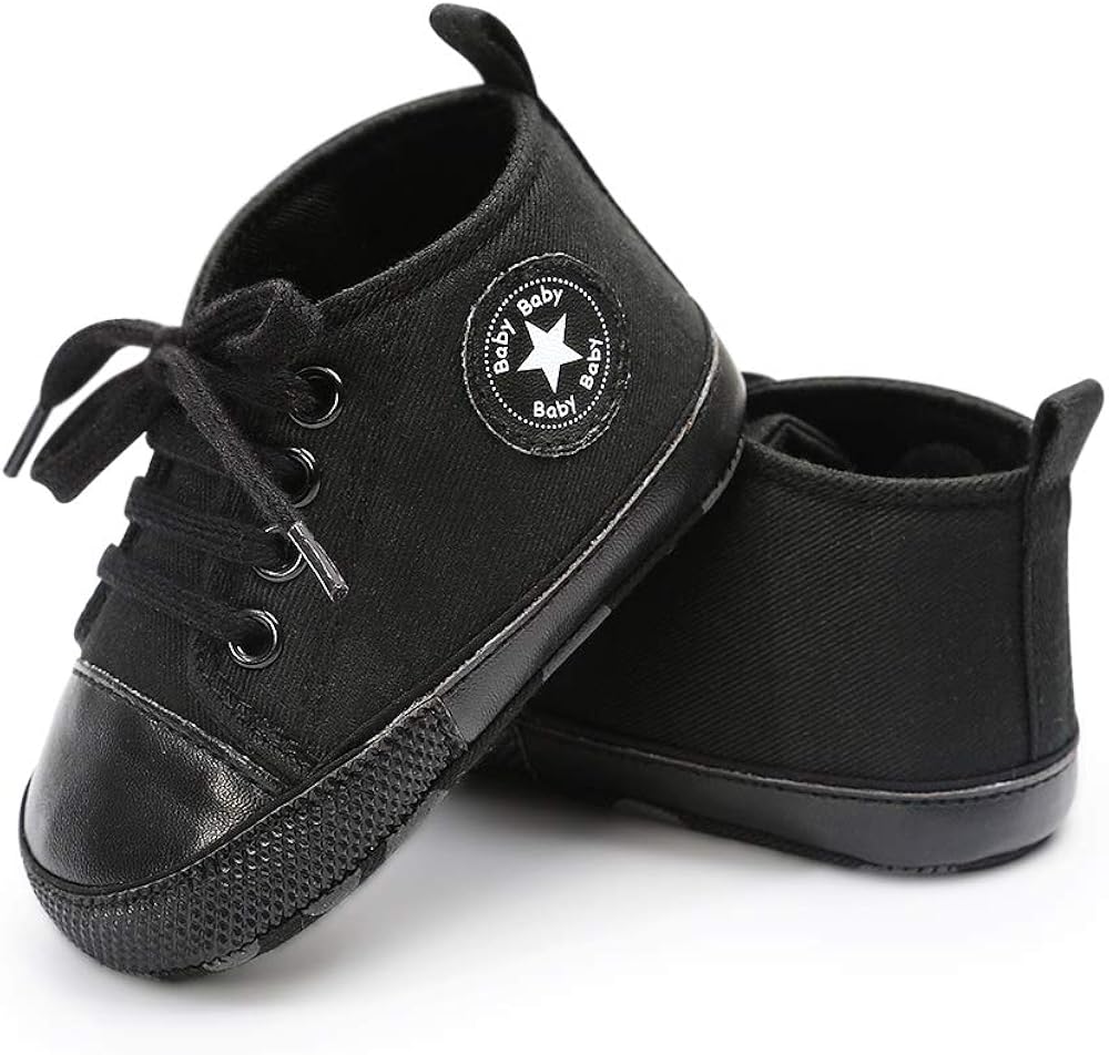  | Tutoo Unisex Baby Boys Girls Star Sneaker Soft Anti-Slip Sole Newborn Infant First Walkers Cotton Shoes | Sneakers