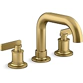 Kohler KT35911-4-2MB Castia by Studio McGee Deck Mounted Roman Tub Filler Vibrant Brushed Moderne Brass