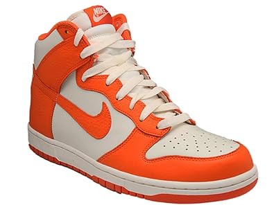 orange nike dunks high