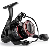 KastKing Brutus Spinning Fishing Reels, 5.2:1 Gear Ratio,Lightweight | Max Drag: 18.6 lb, 4+1 BB, 6.5-13.1 oz, Graphite Frame,CNC Aluminum Spool, 500-5000 Sizes Ideal for Freshwater