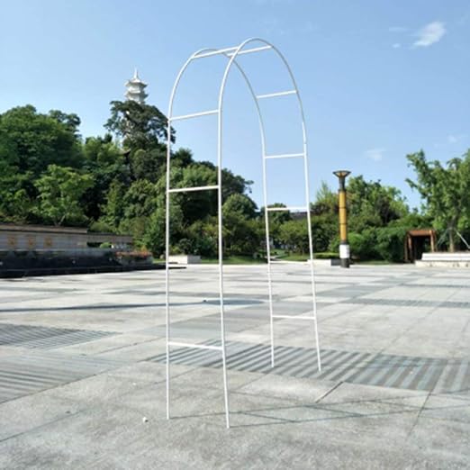Huldaqueen - Arco de Metal para Exteriores, Color Blanco, Ideal ...