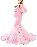 Saslax Long Chiffon Sleeve Tired Mermaid Maternity