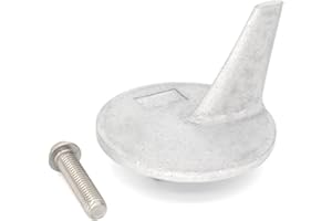 QuickMarine 46399A1 Boat Motor Trim Tab Anode with Bolt for MerCruiser Alpha One SS Stern Drives and Mercury Marine 225 HP Outboards replaces 46399A2 Sierra 18-6014A