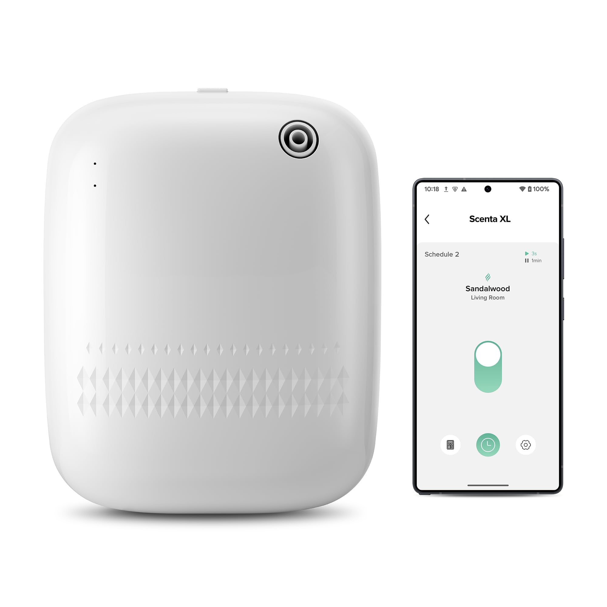 Photo 1 of (USED BUT WORKS).........Airversa Waterless Essential Oil Diffuser for Home and Commercial Use, Up to 2000 sq ft 400 mL Capacity, Aromatherapy Scent Diffuser for Large Rooms, Smart Scent Air Machine, ANW-White