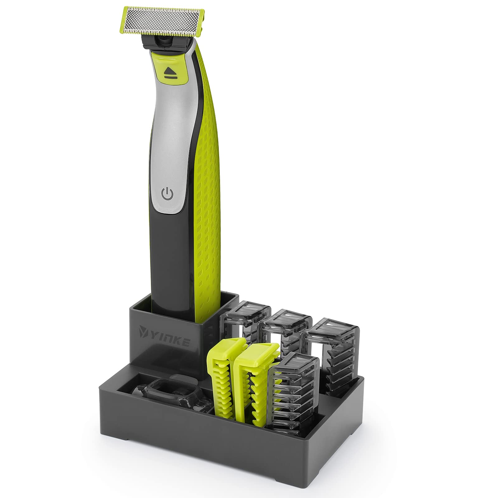 Shaver Stand with Guide Comb Body Skin for OBlade & O Blade Pro QP2520 QP2530 QP2620 QP2630 Face Hair Clippers Beard Trimmer Replacement Pack Kit (6PC+ Stand)