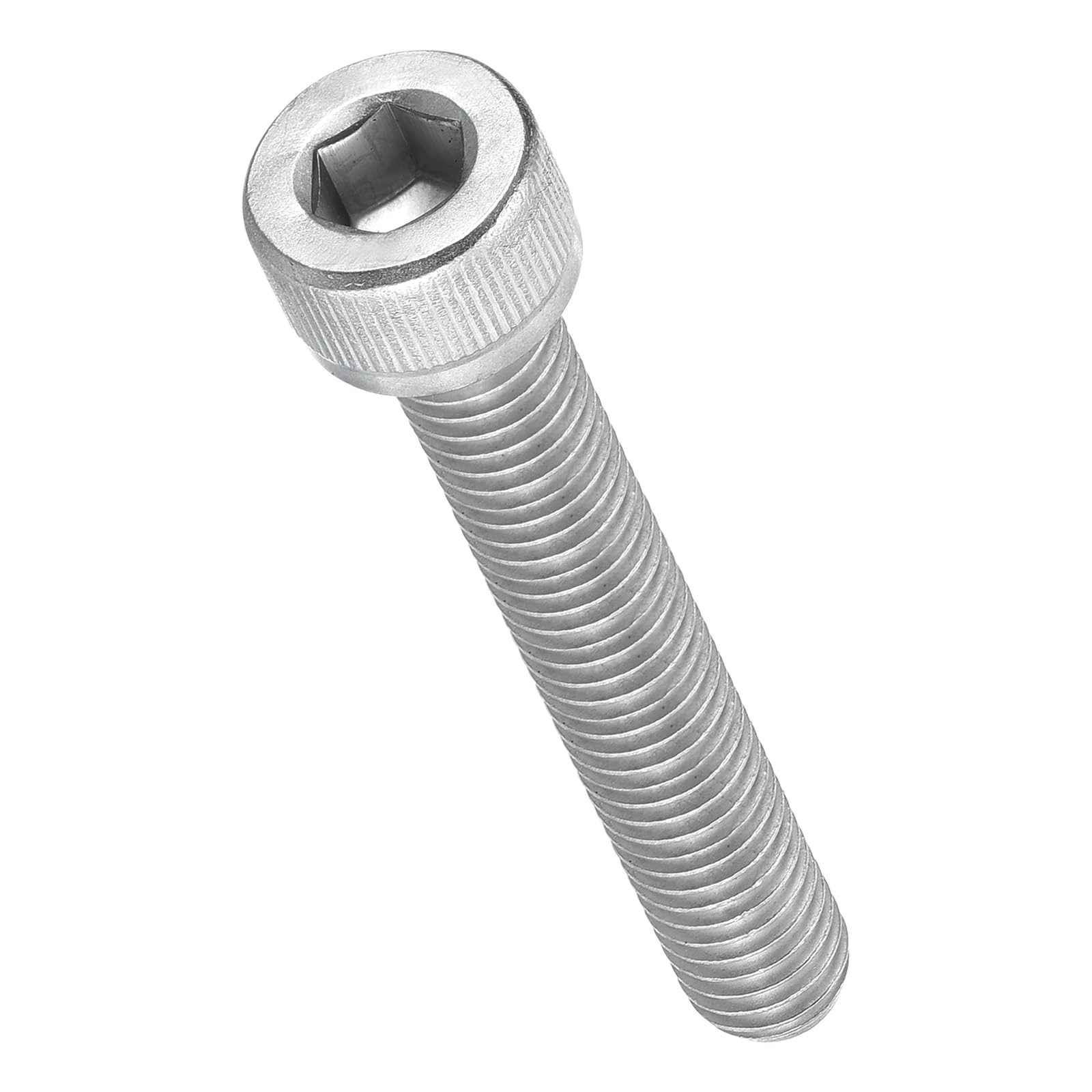 METALLIXITY Socket Head Cap Screw(M8-1.25x50mm)10Pcs, 304 Stainless Steel Allen Socket Drive Metric - Machine Internal Hex Screw UNC Coarse Thread, Silver Tone
