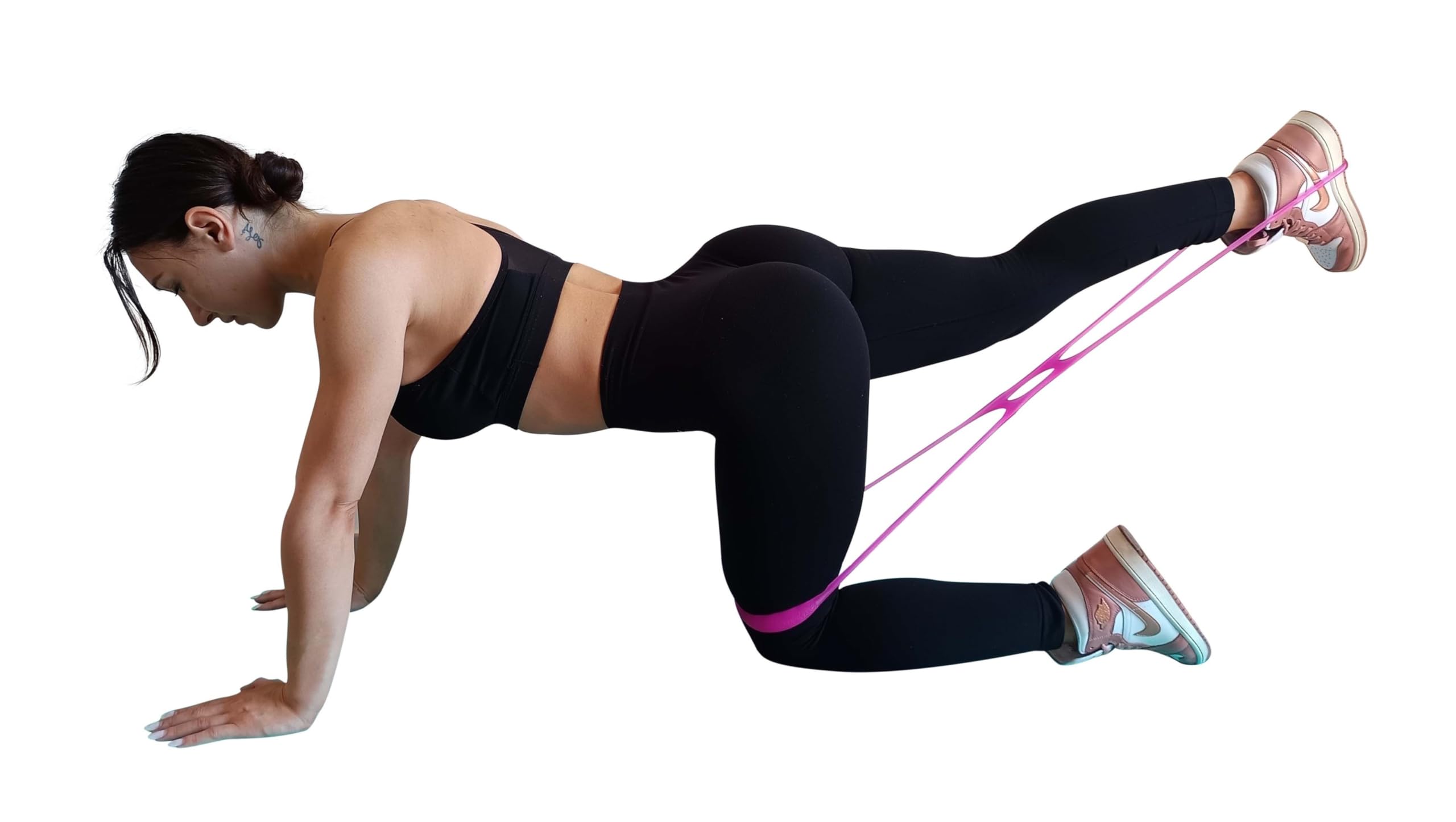 Sargoby Fitness Easy to use Booty Resistance Band with Workout Guide