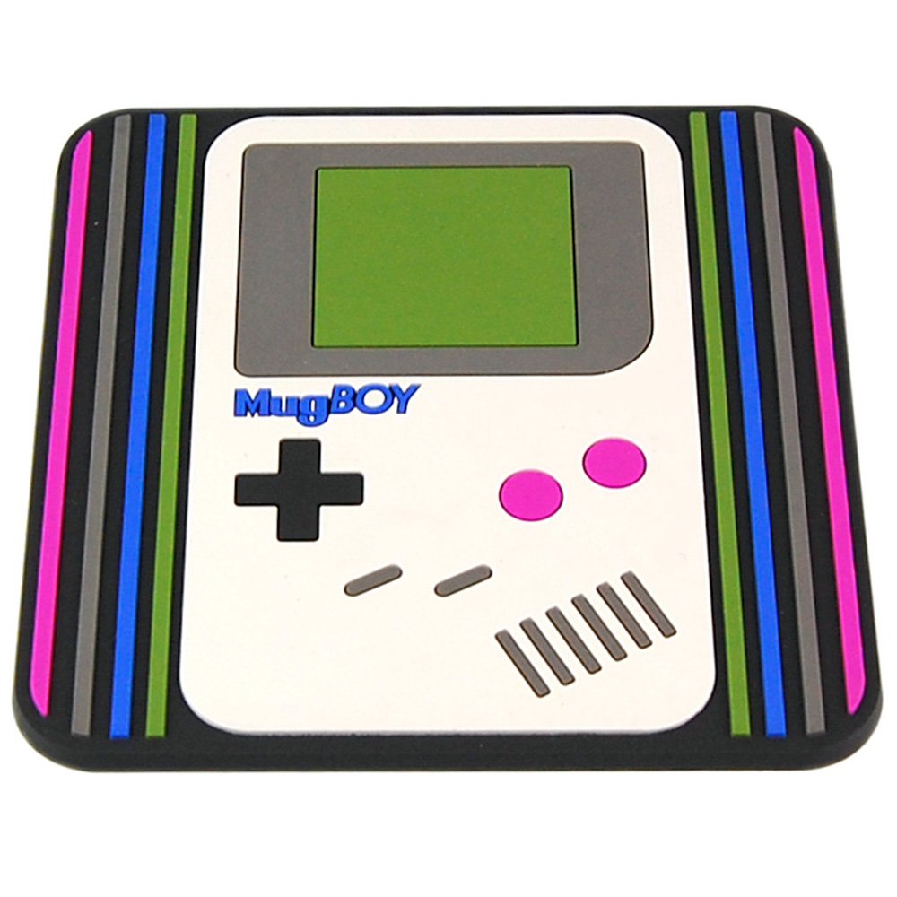Mugboy - Gameboy Style Coaster. Classic Gamer Retro Gift Idea for Him and Her