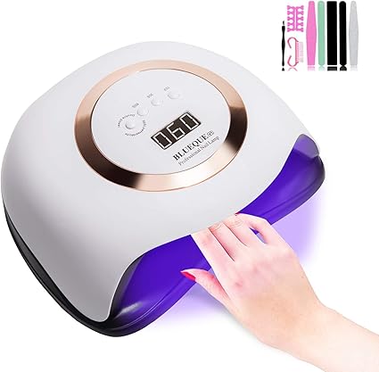 j tohlo 168w lampara led uv secador de unas con juegos de arte de unas lampara de curado de manicura con sensor automatico para unas y unas de los