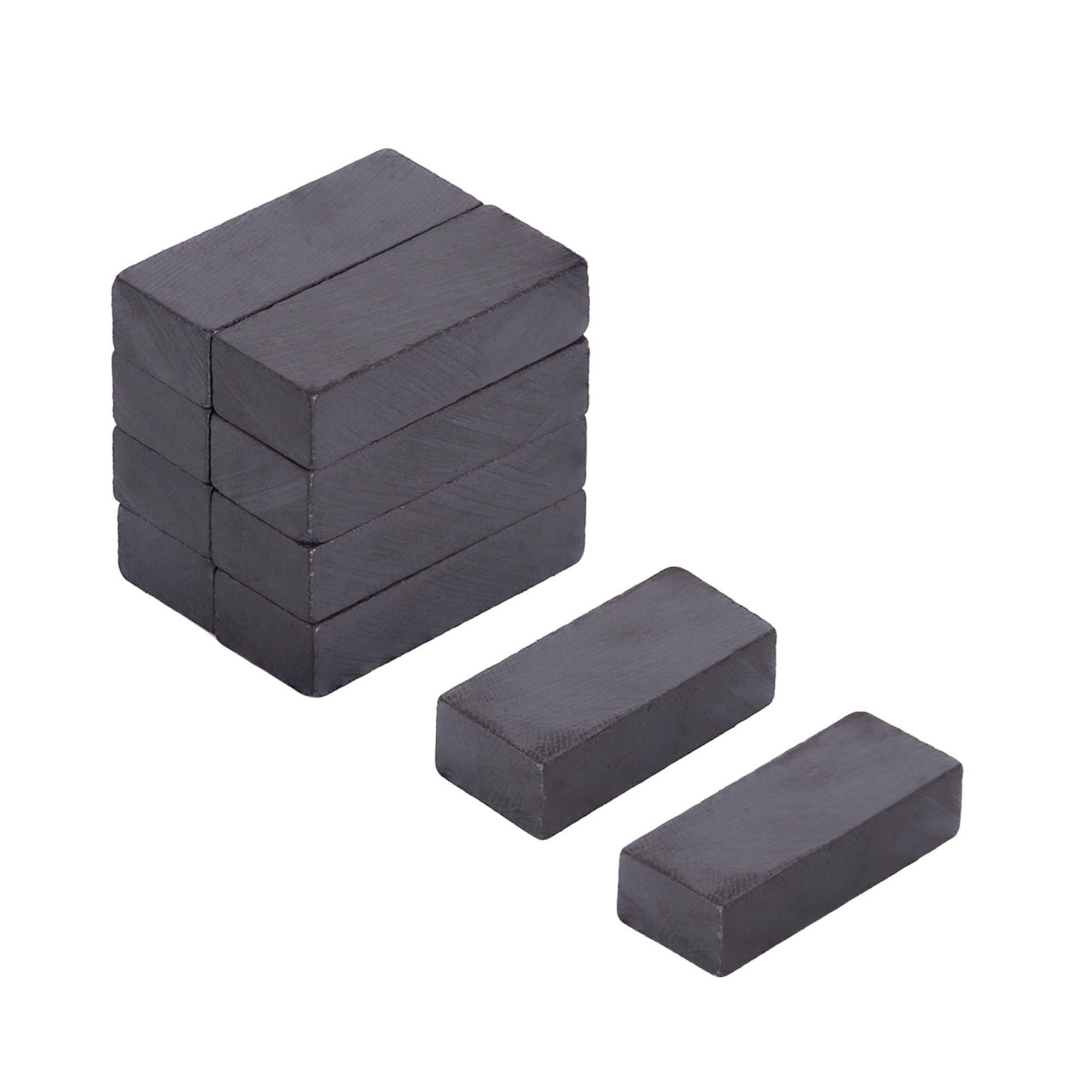 Y30BH Ferrite Magnet for Arts, Craft, Science and DIY - 25mm x 10mm x 6mm thick - 0.8kg Pull - Pack of 100