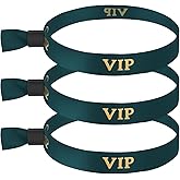 100 Pcs VIP Cloth Wristbands for Events, Adjustable Party Bracelets, Durable Fabric Security Wrist Bands for Multi-Day Festivals, Weddings, Concerts and Fairs -Deep Bule