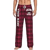 Personalized Men's Plaid Pajama Pants Comfortable Home Sports Style Sleepwear Customized Drawstring Pockets Trousers