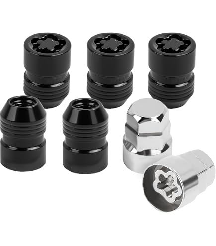 Black Locking Wheel Nuts ロッキング ホイール ナット Amazon.com: DPAccessories Black M12x1.25 Lug Nut Locks | Bulge