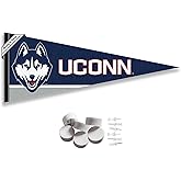 College Flags & Banners Co. Connecticut Huskies Pennant Flag and Wall Tack Mount Pads