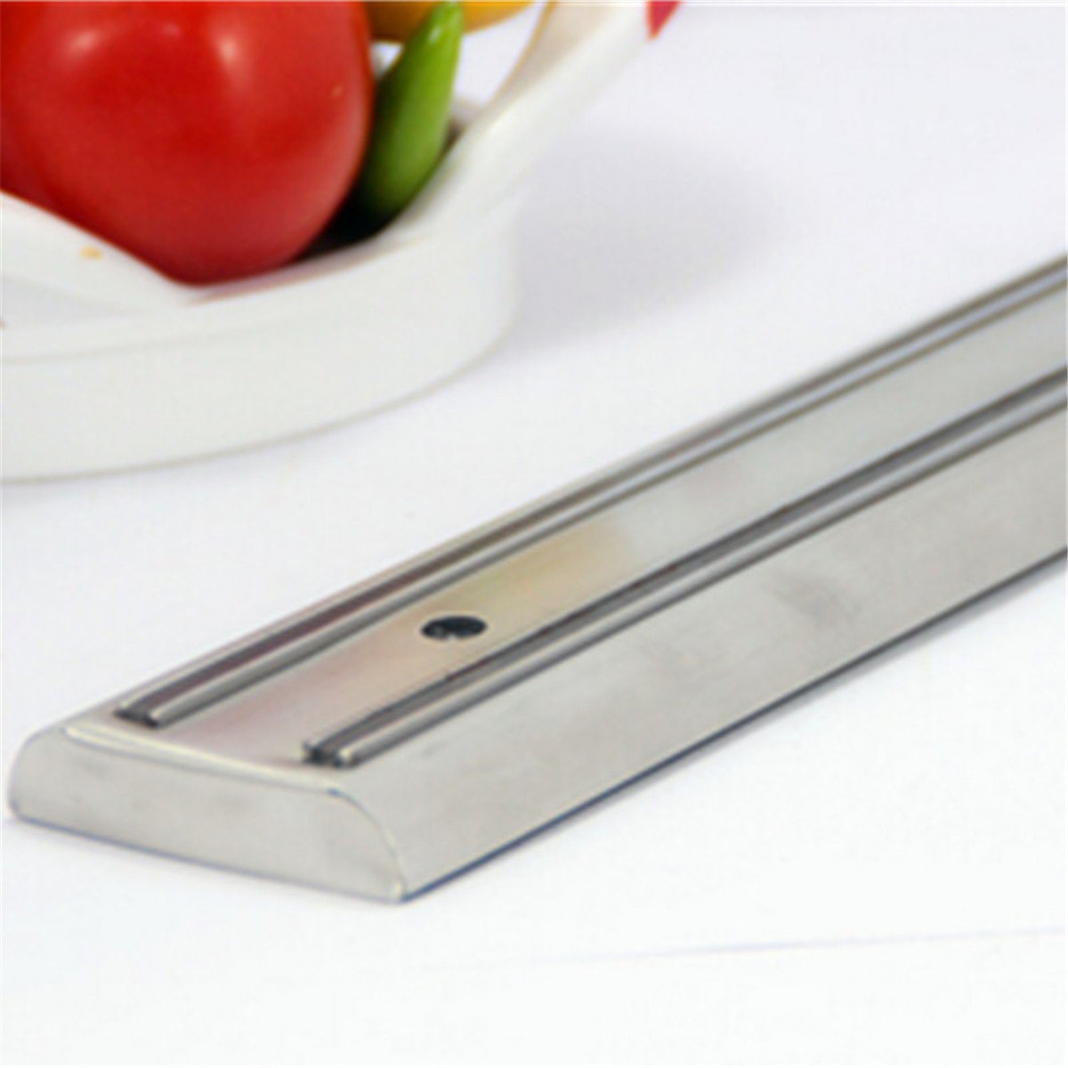 The Wolf Moon® Professional Stainless Steel Magnetic Knife Bar, Magnetic Tool Holder Strip, Fast and Easy Installation Kitchen Knife Rack (36CM)