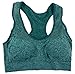 Barbra's 6 Pack Seamless Plus Size Wirefree Mesh Strap Racerback Bras with Removable Pads (L-2XL)