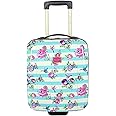 Betsey Johnson Designer Underseat Luggage Collection - 15 Inch Hardside Carry On Suitcase for Women- Lightweight Under Seat Bag with 2-Rolling Wheels