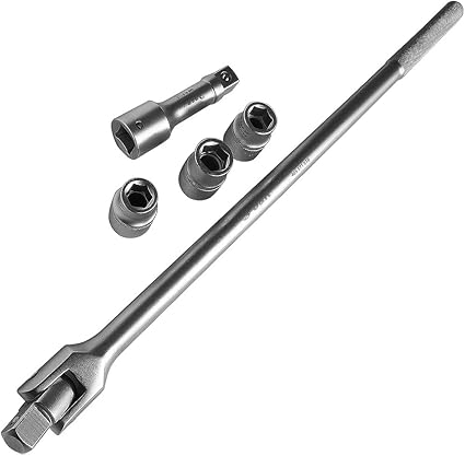 S R Poignee Articulee Pour Douille Cles A Douille 3 4 Avec 3 Douilles 17 19 21 Manche 600mm O 22 Mm Incassable Mat Qualite Industrielle Amazon Fr Bricolage