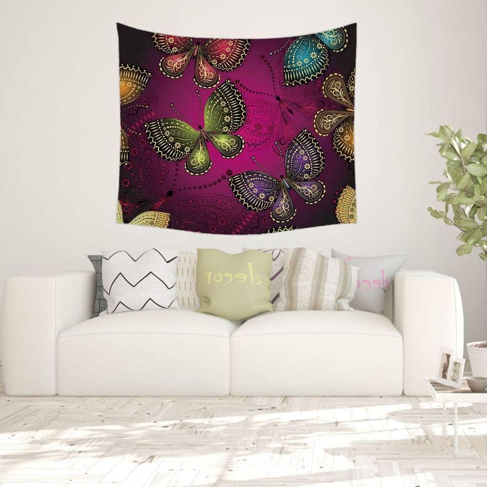 xkjymx Fac direct tapestry tarpaulin colorful butterfly animal home decoration background painting living room bedroom tapestry background cloth 38 100 * 75