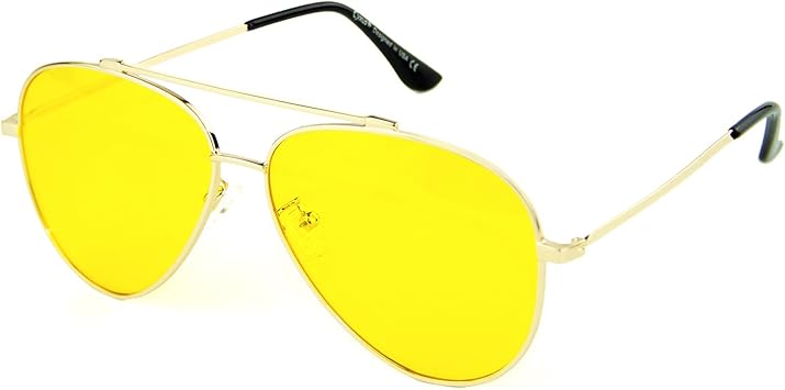gafas lente amarillo