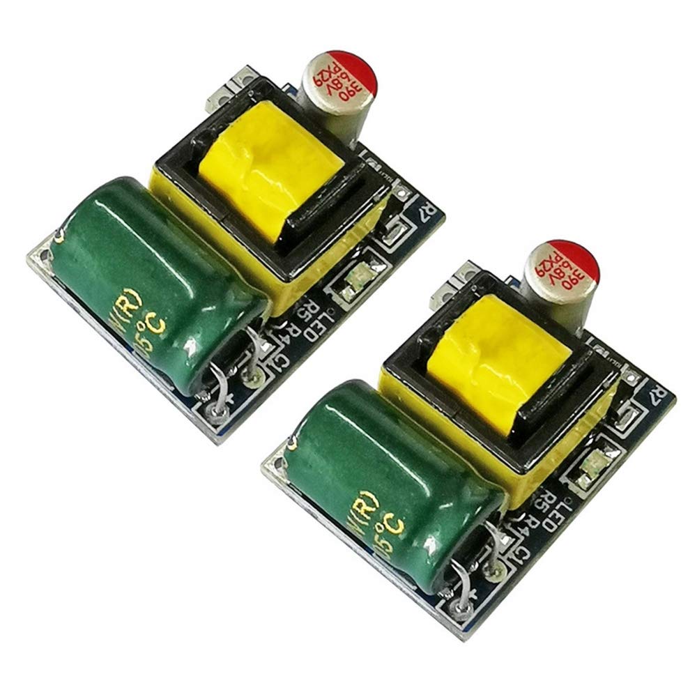 2 Pack AC DC Switching Power Module AC 220V to DC 5V Micro-Volume Isolated Switching Isolated Regulated Power Module
