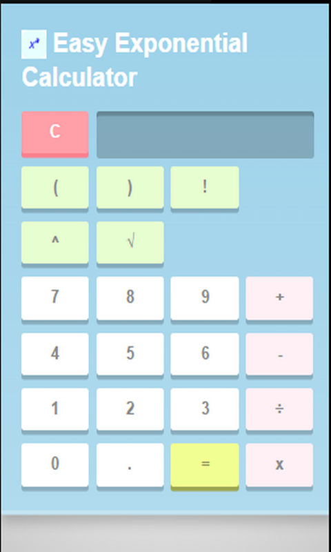 Easy Exponential Calculator:Amazon.com:Appstore for Android