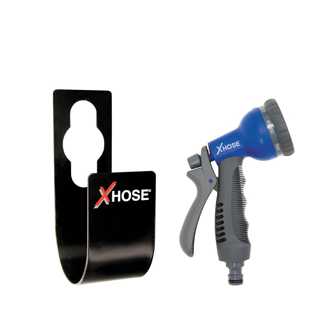 XHose Accessory Bundle 8Speed Spray Nozzle Watering Gun & Hose Spigot