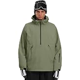 GSOU SNOW Mens Snow Jacket Womens Baggy Snowboard Ski Jacket Waterproof | Pullover, Insulated,15k Waterproof,10k Breathable,Windproof,YKK Zippers,Underarm Vents,Powder Skirt for Ski Snow Sports