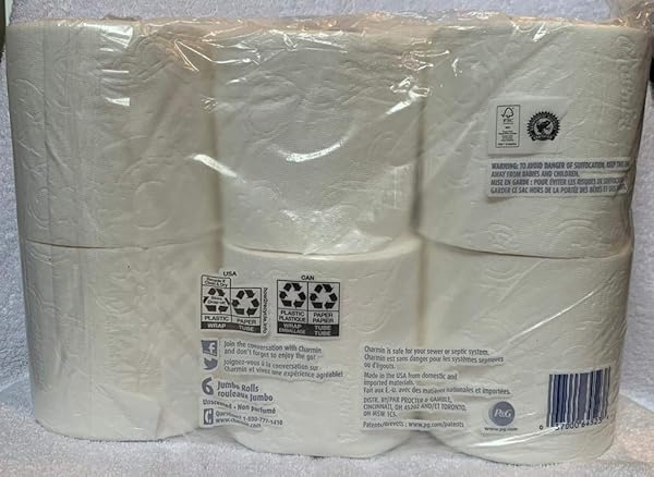 CHARMIN ULTRA SOFT BATHROOM TISSUE 6 JUMBO ROLLS